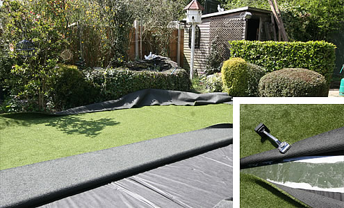 spread adhesive butt up edges